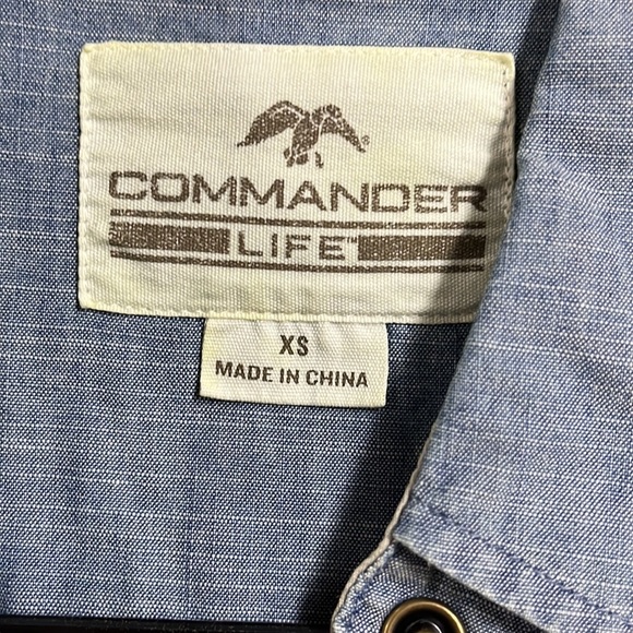 COMMANDER Life long sleeve button down shirt - Picture 6 of 7